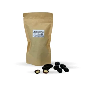 Roasted Almond covered in fine dark chocolate