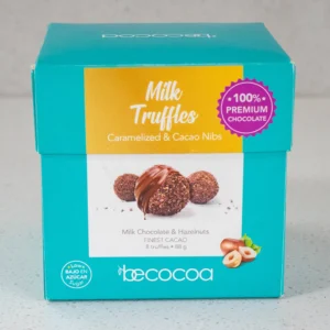 8 Milk Truffles Covered with Nibs